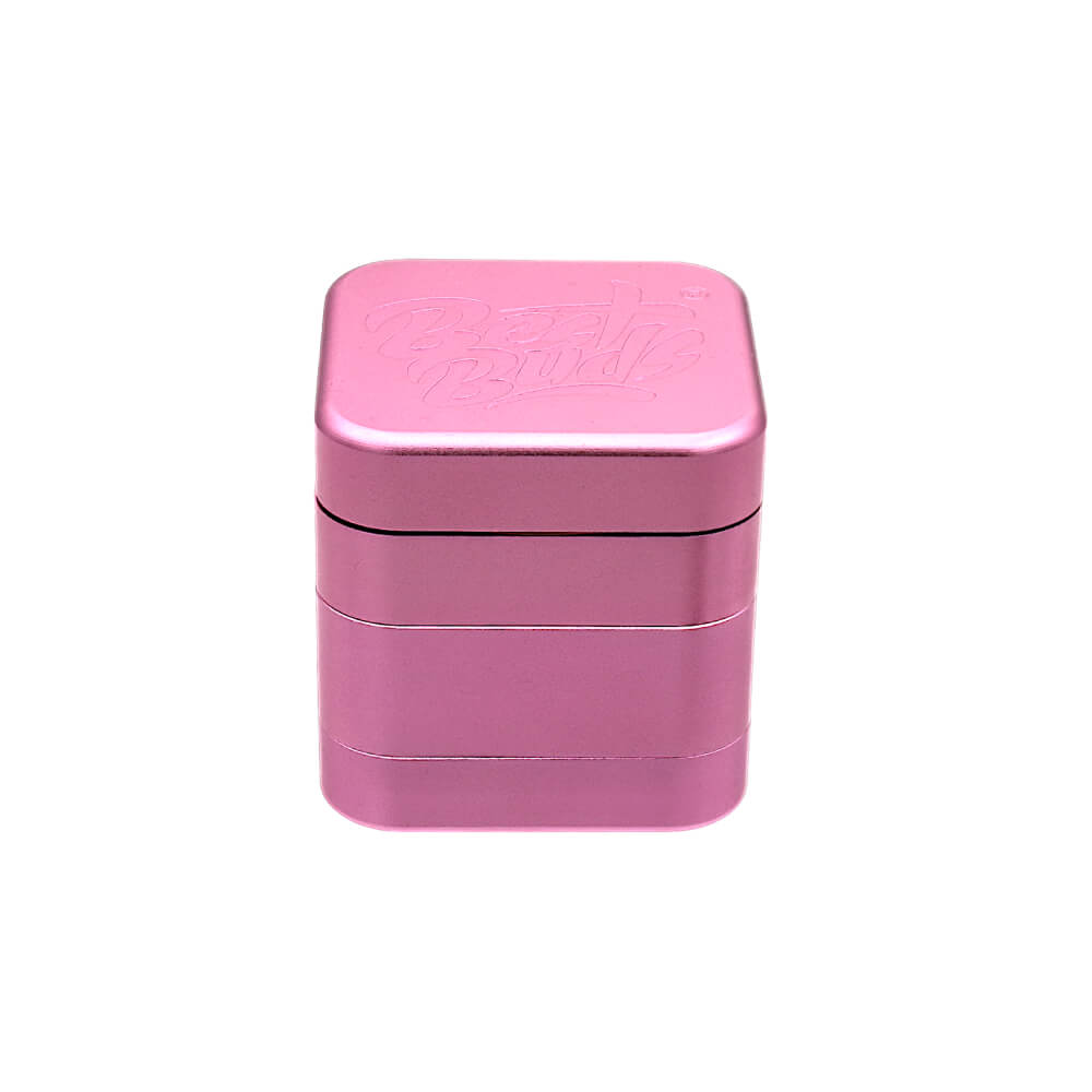 Best Buds The Cube Aluminium Grinder Pink