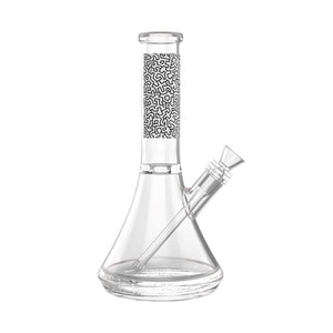 Bong de vidrio blanco y negro de Keith Haring