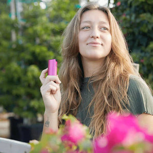 Vaporizador DaVinci MIQRO-C rosa tamaño en mano para mujeres