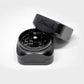 Krush Kube 3 Molinillo de Hierbas Secas Negro Abierto