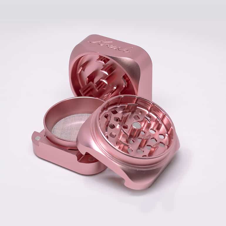 Krush Kube 3 Dry Herb Grinder Pink 3