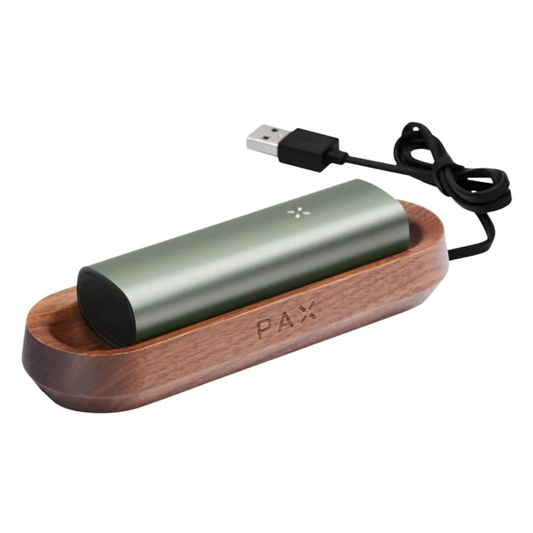 PAX Charging Tray walnut with device sample