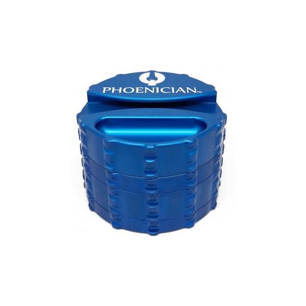 Phoenician 4-Piece Herb Grinder Blue