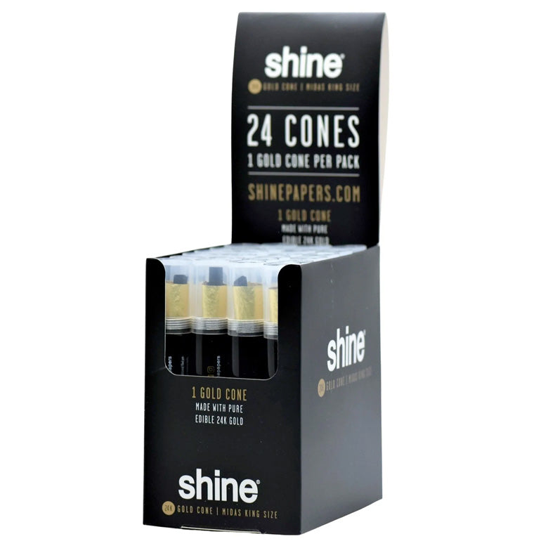 Shine 24k Gold Cones Display x12